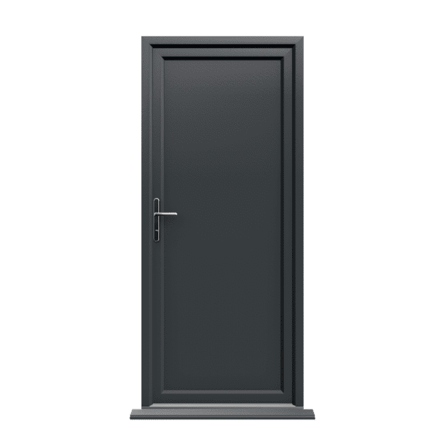 Coventry - Anthracite Grey On White uPVC Door Supply Only