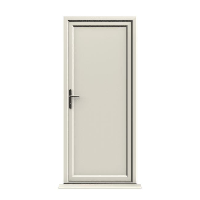 Coventry - Cream On White uPVC Door Supply Only