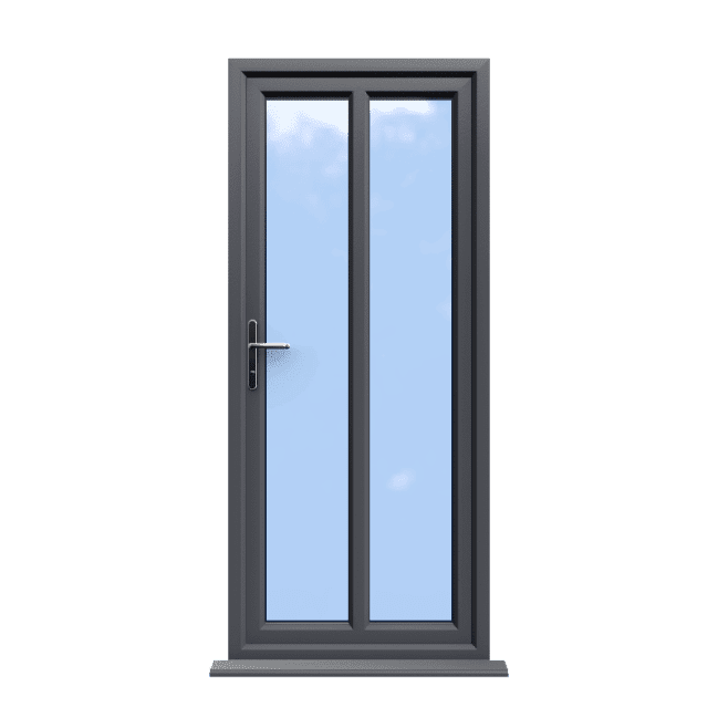 Reading - Slate Grey On White uPVC Door Supply Only