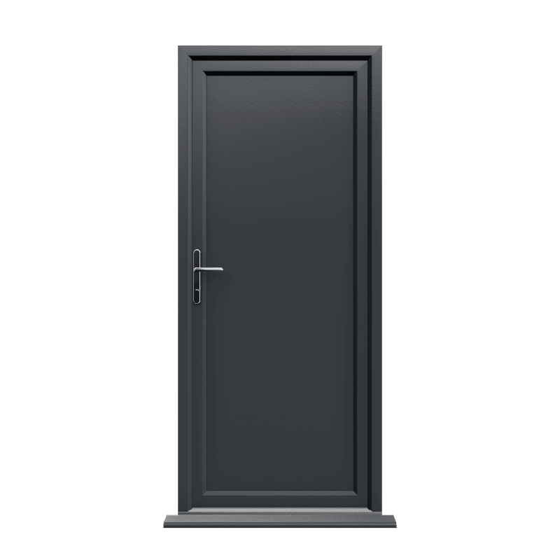 Coventry - Anthracite Grey On White uPVC Door Supply Only 1 Coventry - Anthracite Grey On White uPVC Door Supply Only