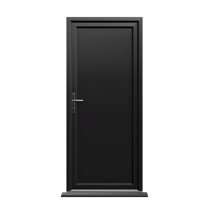 Coventry - Black On White uPVC Door Supply Only 1 Coventry - Black On White uPVC Door Supply Only