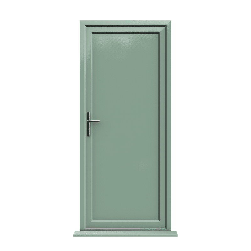 Coventry - Chartwell Green On White uPVC Door Supply Only 1 Coventry - Chartwell Green On White uPVC Door Supply Only