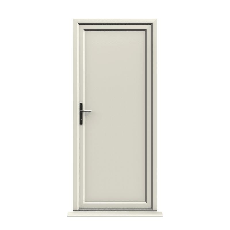 Coventry - Cream On White uPVC Door Supply Only 1 Coventry - Cream On White uPVC Door Supply Only