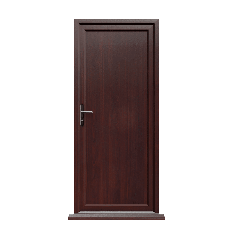 Coventry - Rosewood On White uPVC Door Supply Only 1 Coventry - Rosewood On White uPVC Door Supply Only