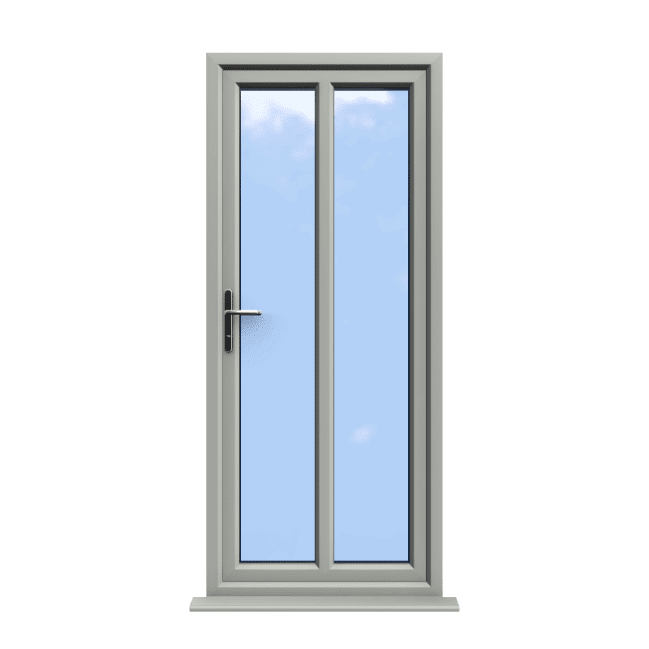 Reading - Agate Grey On White uPVC Door Supply Only 1 Reading - Agate Grey On White uPVC Door Supply Only