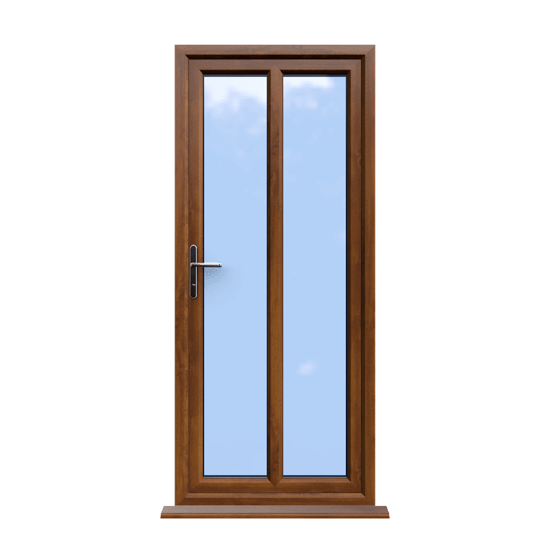 Reading - Golden Oak On White uPVC Door Supply Only 1 Reading - Golden On White Oak uPVC Door Supply Only