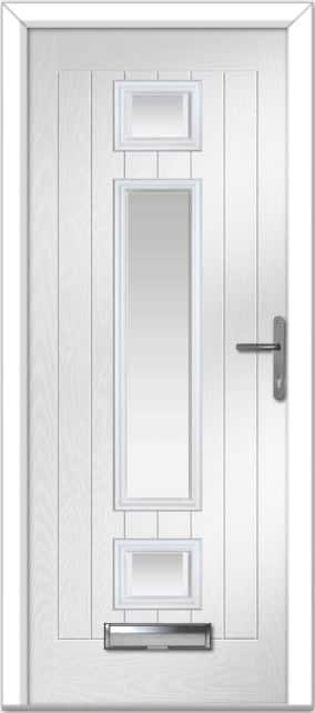 White Vilamoura Farmhouse Composite Door