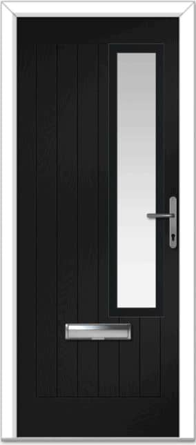 Black Augusta Right Farmhouse Composite Door 1 Black Augusta Right Farmhouse Composite Door