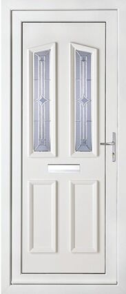 Kensington Two Platinum Legacy Panel External uPVC Door 1 Kensington Two Platinum Legacy Panel External uPVC Door
