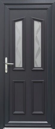Kensington Two Harmony Verona Anthracite Grey Panel External uPVC Door