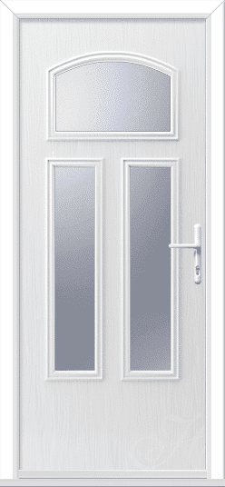 White Mustang 3 GRP Composite Door 1 Mustang 3 GRP Composite Door