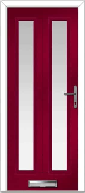 Red Augusta Long 2 Farmhouse Composite Door 1 Red Augusta Long 2 Farmhouse Composite Door