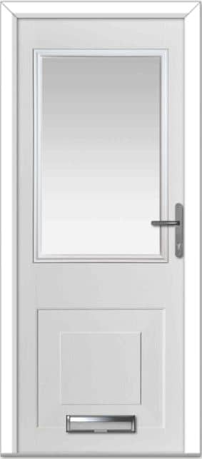 White Tatton 4 Grid Lite Composite Door 1 White Tatton 4 Grid Lite Composite Door