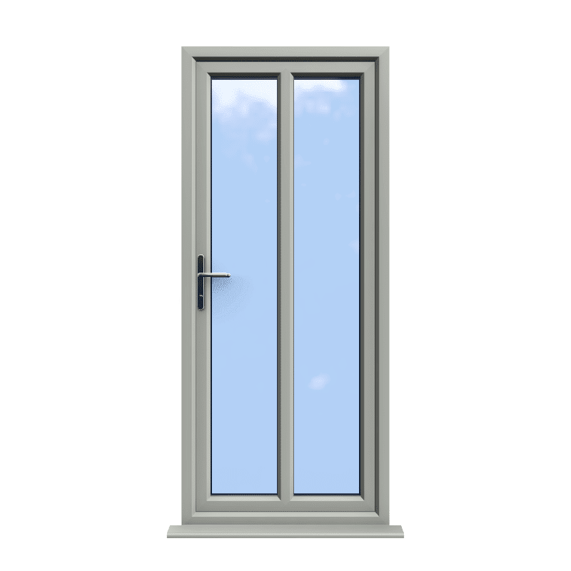 Reading - Agate Grey On White uPVC Door Supply Only 1 Reading - Agate Grey On White uPVC Door Supply Only