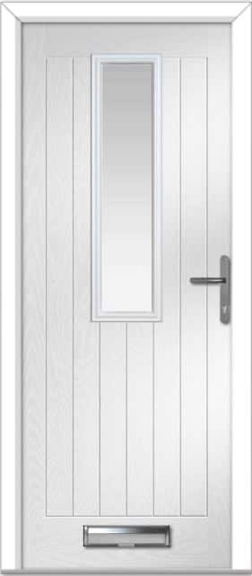 White Saunton Farmhouse Composite Door 1 White Saunton Farmhouse Composite Door