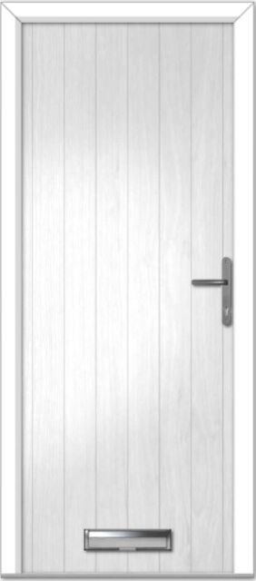 White Cottage Solid Composite Door
