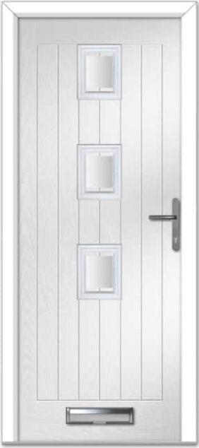 White Seminole 3 Centre Farmhouse Composite Door