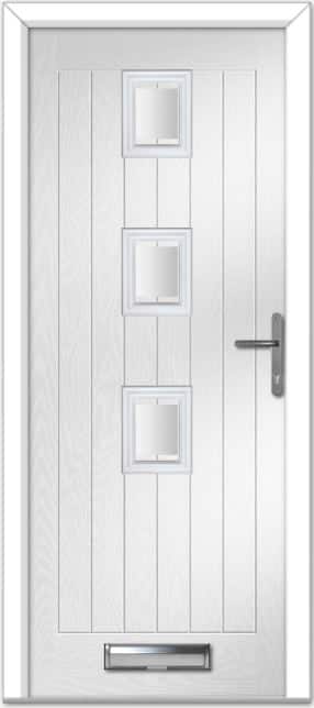 White Seminole 3 Centre Farmhouse Composite Door