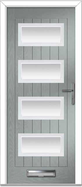 Agate Grey Oakmont Farmhouse Composite Door