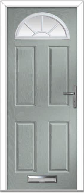 Agate Grey Portrush Sunburst Composite Door