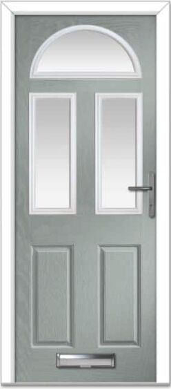 Agate Grey Riviera Sunburst Composite Door