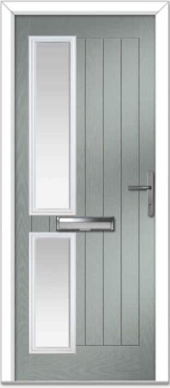 Agate Grey Valderrama Left Farmhouse Composite Door