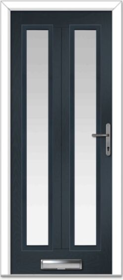 Anthracite Grey Augusta Long 2 Farmhouse Composite Door