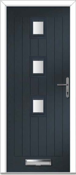 Anthracite Grey Seminole 3 Centre Farmhouse Composite Door