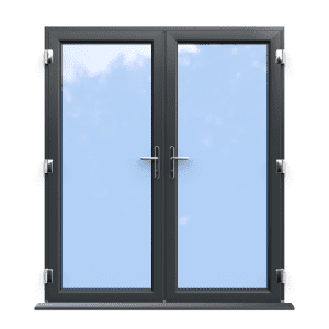 Anthracite Grey Double Glazed uPVC French Door