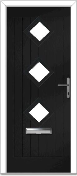 Black Belfry 3 Farmhouse Composite Door