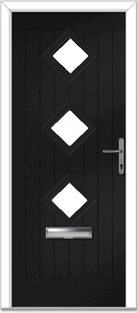 Black Belfry 3 Farmhouse Composite Door