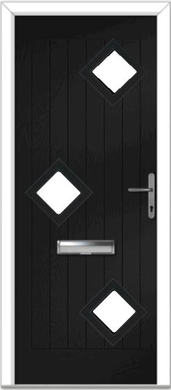 Black Belfry 3 Left Composite Door
