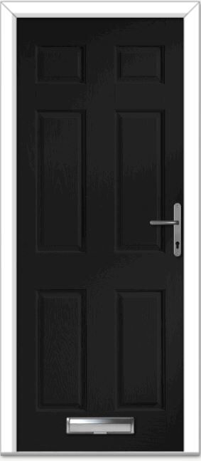 Black Muirfield Solid Composite Door