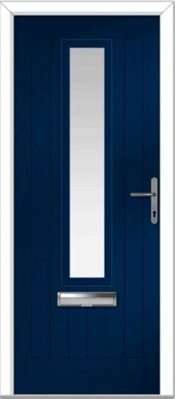 Blue Augusta Centre Farmhouse Composite Door