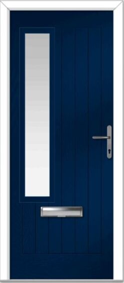 Blue Augusta Left Farmhouse Composite Door