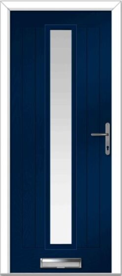 Blue Augusta Long Centre Farmhouse Composite Door