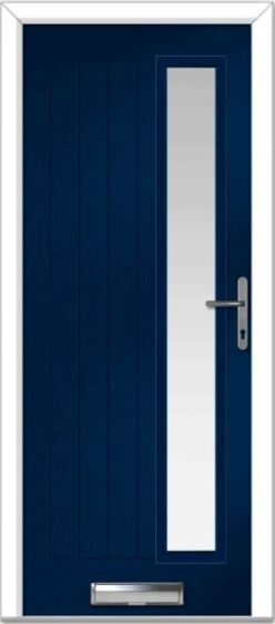 Blue Augusta Long Right Farmhouse Composite Door