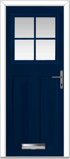 Blue Eaton Grid Composite Door