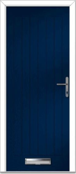 Blue Farmhouse Solid Composite Door