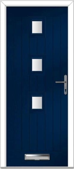 Blue Seminole 3 Centre Farmhouse Composite Door