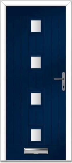 Blue Seminole 4 Centre Farmhouse Composite Door