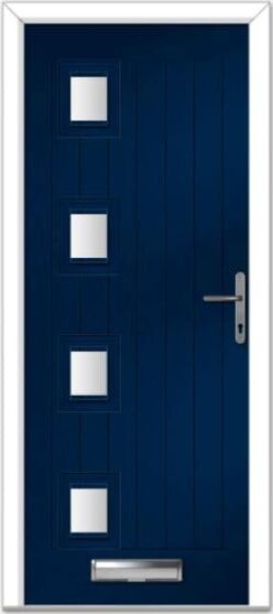 Blue Seminole 4 Left Farmhouse Composite Door