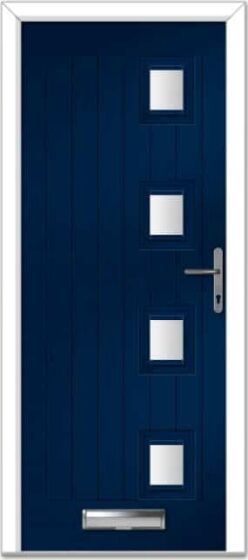 Blue Seminole 4 Right Farmhouse Composite Door