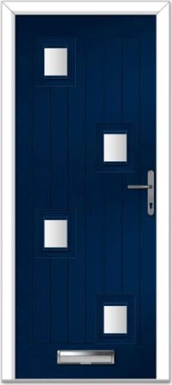 Blue Seminole 5 Right Farmhouse Composite Door