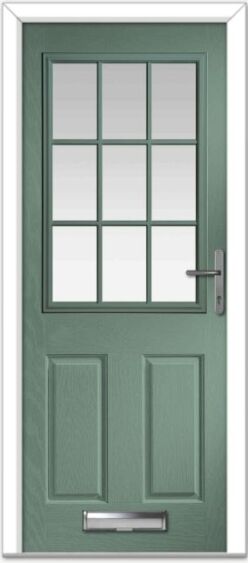 Chartwell Green Lyntham Grid Composite Door