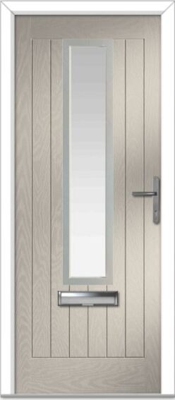 Cream Augusta Centre Farmhouse Composite Door