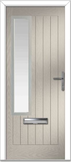 Cream Augusta Left Farmhouse Composite Door