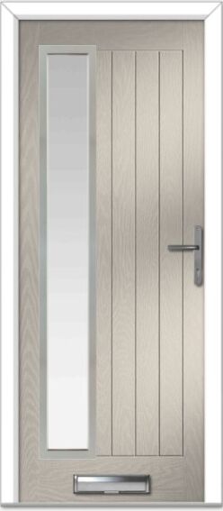 Cream Augusta Long Left Farmhouse Composite Door