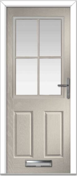 Cream Lyntham 4 Lite Grid Composite Door