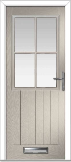 Cream Lyntham 4 Lite Grid Farmhouse Composite Door